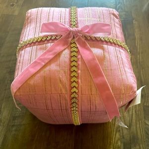 Pink Christmas pillow